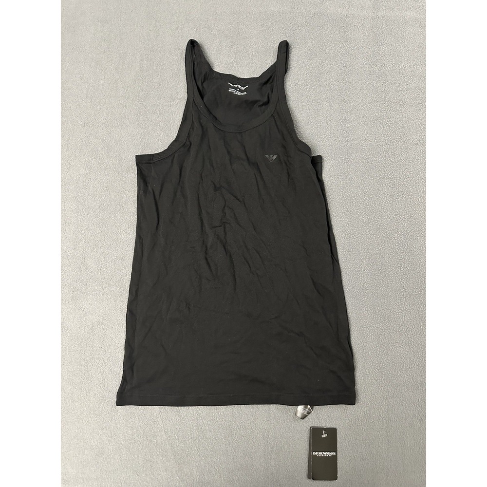Emporio Armani Men's Black Stretch Tank Top US Size Medium